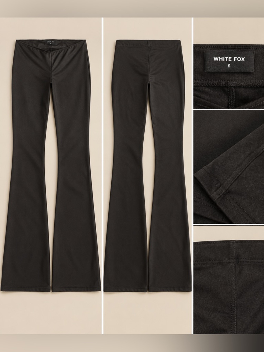 White Fox Boutique Black Flare Leg Pants